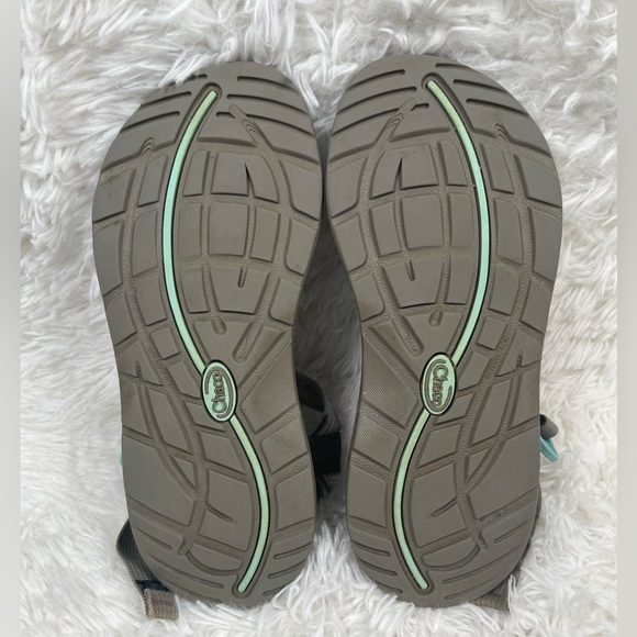 Chaco | Z/2 Classic Strappy Hiking Outdoors Sandals Teal Gray Aztec - Picture 7 of 8